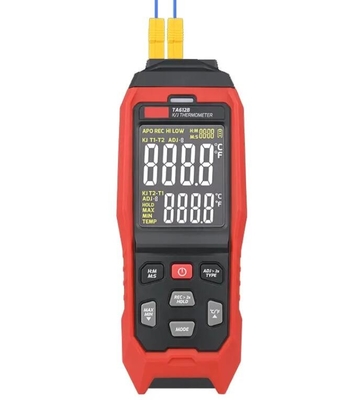 China TA612B/C 2/4 Channels K/ J Type Thermocouple Thermometer -200~1372 C -328~2501 F LCD Temperature Meter 5000 Groups Data supplier