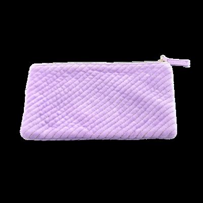 China CR-175 High Quality Custom Print Logo Travel Portable Mini Plush Cosmetic Bag Wholesale Leather Style Zipper Closure Fashionable Cute supplier
