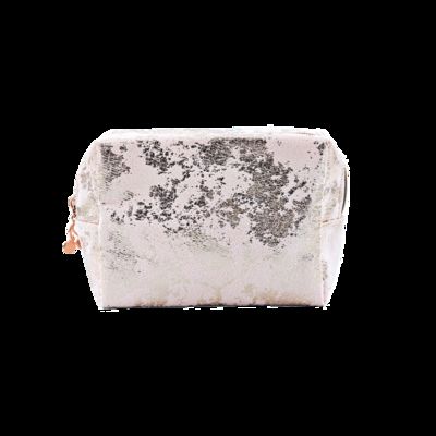 China CR-013CR-018 Travel Leather Case Custom Small Cosmetic Bag with Zipper Closure Fashion Style Pink Makeup Bag supplier