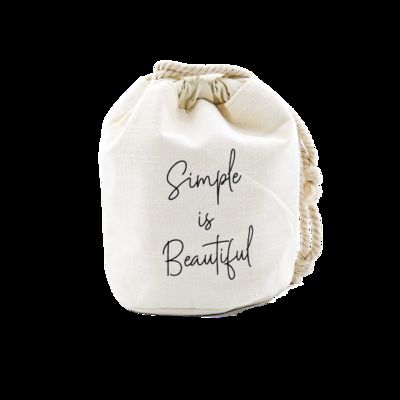 China CR-107 Makeup Bag Cosmetic Bag Pencil Bag Flax Coin Purse Blanks Storage bag supplier