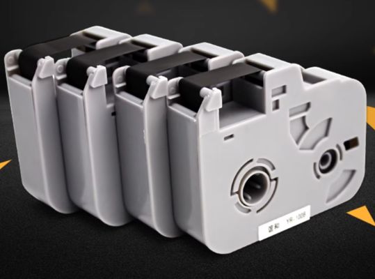 China black label tape for YP500 600 Electronic Lettering Machine, Cable ID Printer,Wire Marker supplier