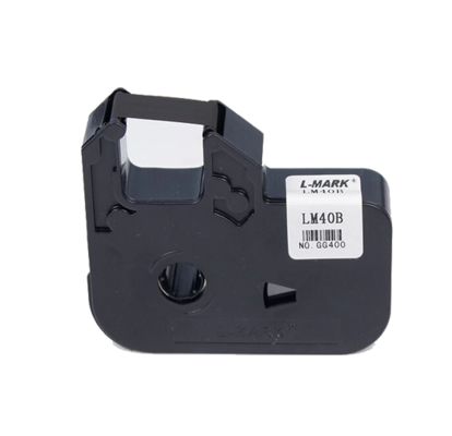 China LM40B black printer ribbon cassette for L MARK Electronic Lettering Machine supplier