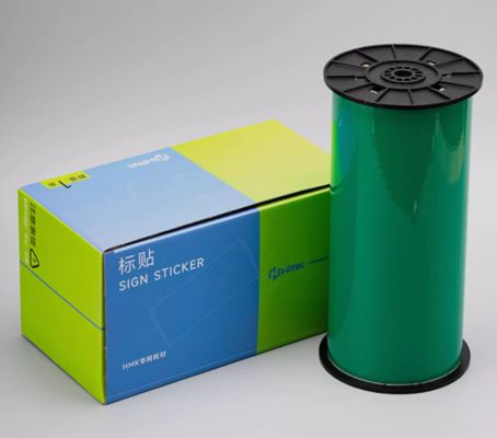 China Green Print label tape Sticker WYRB-260G 26.5cm*20m Sign Sticker Wide Format Logo supplier