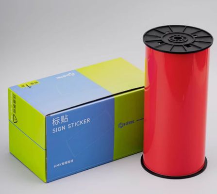 China Red Print label tape Sticker 260mm*20m Sign Sticker Wide Format Logo supplier