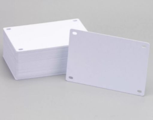 China SG509008 50mmx90mm pvc Long side four hole hanging tag white supplier