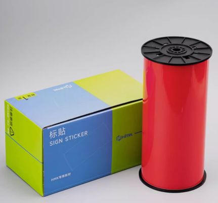 China Red Print label tape  BLK-260R 260mmx19m Sign Sticker Wide Format Logo supplier
