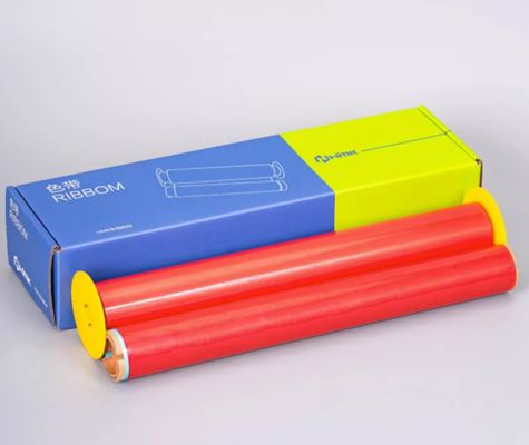 China Red Print label tape HMK BRK-280R 280mm*76m Sign Sticker Wide Format Logo supplier