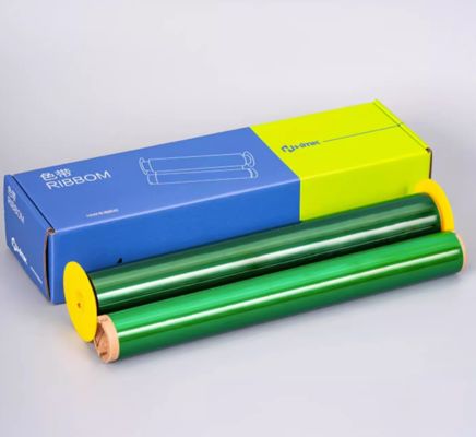 China Green Print label tape BRK-280G 280mm*76m Sign Sticker Wide Format Logo supplier