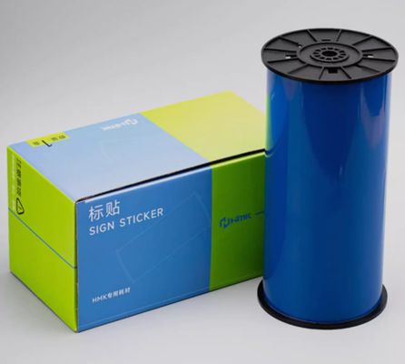 China Blue Print label tape HMK 300mmx15m Sign Sticker Wide Format Logo Tube printer supplier