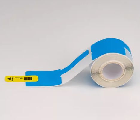 China Blue Print label tape HMK GE-16BL 26mm*79mm Sign Sticker Wide Format Logo Tube printer supplier