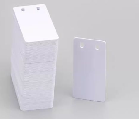 China 32mm x 68mm PVC Double hole label white SR-3268PD supplier