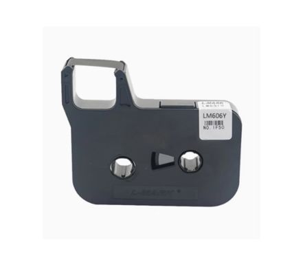 China LM-606Y Yellow 6mm label tape cassette for L-MARK Electronic Lettering Machine tube printer supplier
