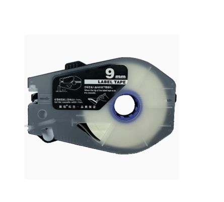 China LB-909w 9mm WHITE label tape cassette For Canon LB C-960T / 920T / 980T Electronic Lettering Machine tube printer supplier