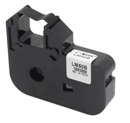 China LM-50B Black label tape cassette for L-MARK Electronic Lettering Machine tube printer supplier