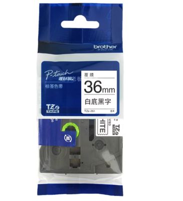 China 36mm P-Touch Black on red label tape cassette TZe-261 for Brother Electronic Lettering Machine tube printer supplier