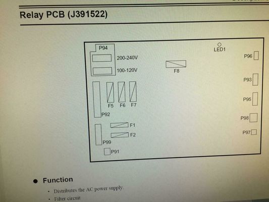 China NORITSU Minilab Spare Part J391522 J391522-00 Relay P.C.B. supplier