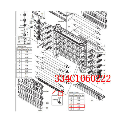 China FUJI550/570 Minilab Spare Part  Roller 334C1060222 334C1060222C supplier