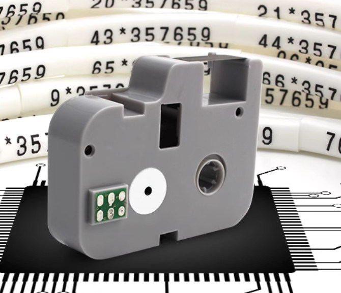 black label tape for YP500 600 Electronic Lettering Machine, Cable ID ...