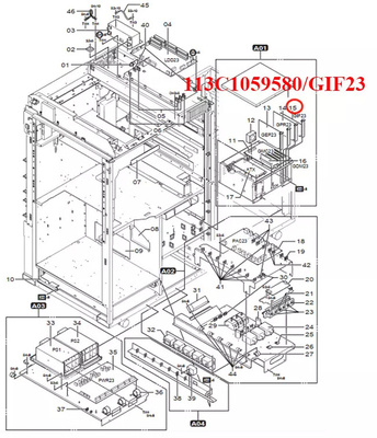 113C1059580A 113C1059580 for Fuji Frontier 550/570/570R LP5500/LP5700/LP5700R Minilab GIF23 PCB ass'y Used supplier