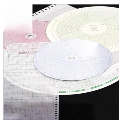 Chart paper 500P1225-107 for ABB fulscope ERC Series 12” circular 24 hour recording paper supplier
