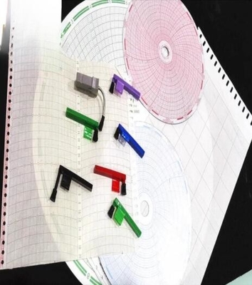 Chart paper 500P1225-107 for ABB fulscope ERC Series 12” circular 24 hour recording paper supplier