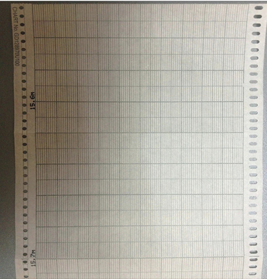 Chart paper GD248010U075 for CHESSELL/EUROTHERM 275mm*20M Z-FOLD recording paper supplier