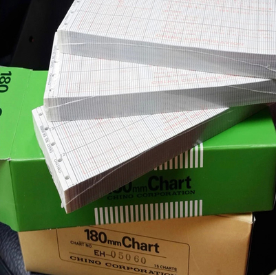 Chart paper EH01001 for CHINO EH,AH,ET Series 180mm x 20M Z-FOLD recording paper supplier