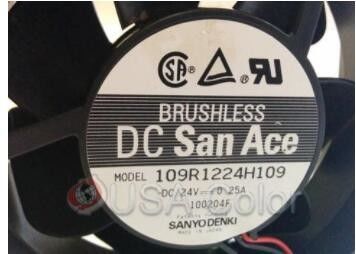 SANYO DENKI BRUSHLESS FAN DC SAN ACE 24V .25A MODEL 109R1224H1090 MINILAB supplier