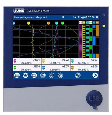 JUMO LOGOSCREEN 600 706520/08 Paperless Temperature Recorder supplier