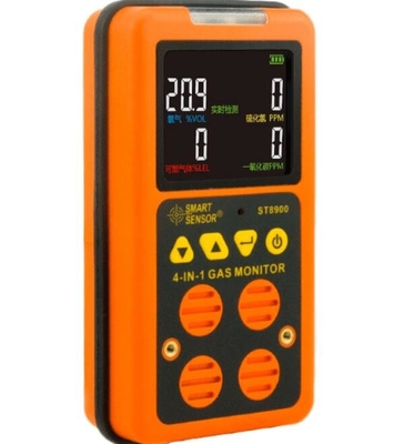 Smart Sensor ST8900 - Portable 4in1 Multi Gas Monitor O2 H2S CO LEL Gas Detector with STEL/TWA supplier