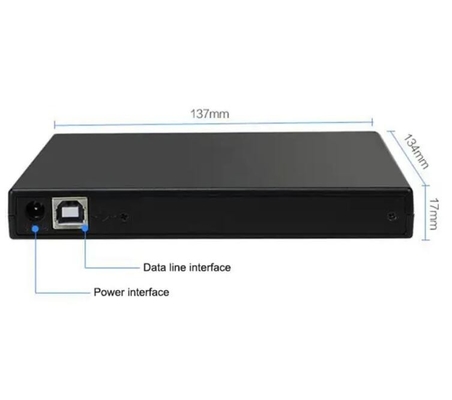 USB 2.0 External Portable Slim Optical Drive Box CD / DVD-RW DVD ROM Combo Burner supplier