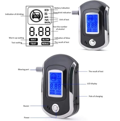 AT6000 Mini Digital LCD Screen Breath Alcohol Tester Breathalyzer supplier