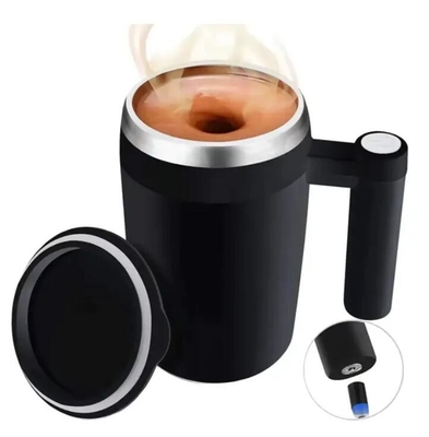 380ML Magnetic Charging Stainless Steel Electric Stirring Coffee Cup With Lid Water supplier