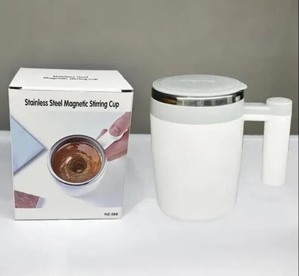 380ML Magnetic Charging Stainless Steel Electric Stirring Coffee Cup With Lid Water supplier