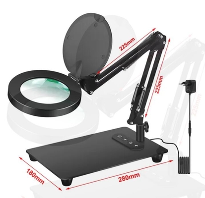 Desk LED Lamp Magnifier with Base Control Button supplier