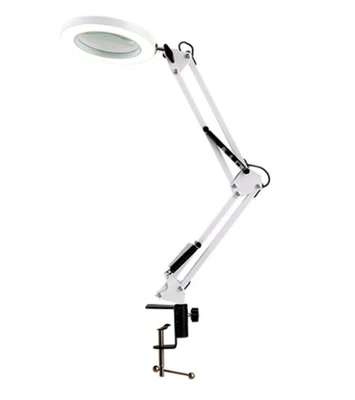 Eye Care Reading Learning Lamp LED Long Arm Glass Table Clip Light Magnifier supplier