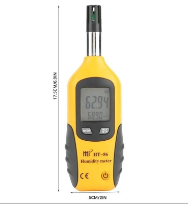 HTI HT-86 Portable Digital 2-in-1 Hygrometer and Temperature Meter Indoor/Outdoor Wet Bulb Dew Point Gauge Monitor supplier