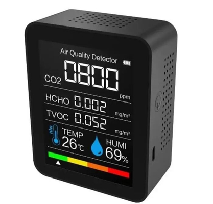 2CO3 CO2 Carbon Dioxide NDIR Portable Air Quality Detector, TVOC Formal Dehyde Detection supplier