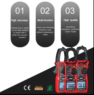 HT206D Digital Clamp Meter AC Current Voltage Resistance Continuity Measuring Tester supplier