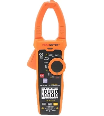 Peak Meter PM2028A 6000 Counts True RMS AC Clamp Meter 1000A AC Current Auto Range Digital Clamp Meter Multimeter supplier
