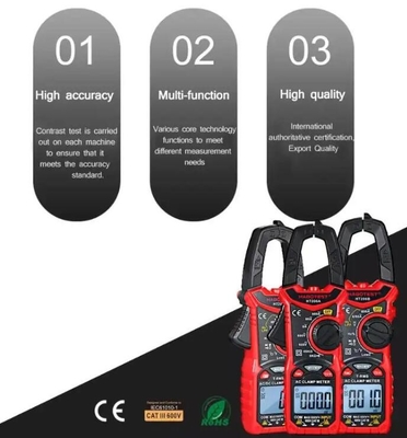 HT206B Digital Clamp Meter AC Current Voltage Resistance Continuity Measuring Tester supplier
