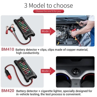 BM410 12V 24VCar Battery Tester Charging Loading Check Car Battery Tester Diagnostic Tool Alternator Test For Diesel supplier