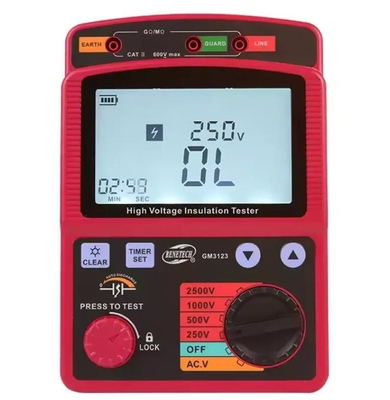 Benetech GM3123 High Voltage Insulation Tester 2500V supplier
