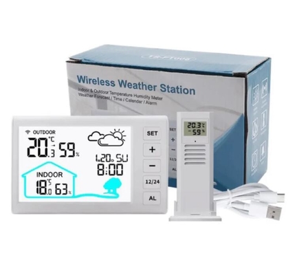 TS-FT006 Multifunction Weather Station Clock Wireless Transmission Open Distance 100m Effective Distance 30m supplier