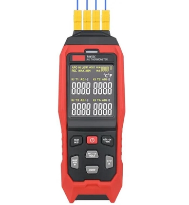 TA612B/C 2/4 Channels K/ J Type Thermocouple Thermometer -200~1372 C -328~2501 F LCD Temperature Meter 5000 Groups Data supplier