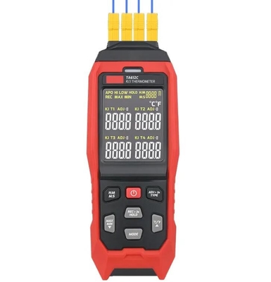 TA612B/C 2/4 Channels K/ J Type Thermocouple Thermometer -200~1372 C/ -328~2501 F LCD Temperature Meter 5000 Groups Data Storage supplier