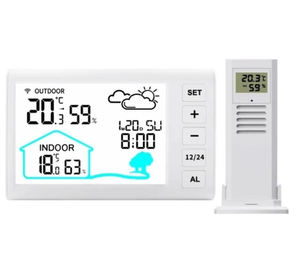 TS-FT006 Multifunction Weather Station Clock Wireless Transmission Open Distance 100m Effective Distance 30m supplier