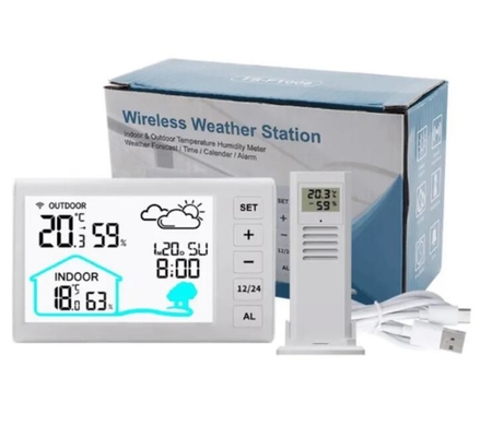 TS-FT006 Multifunction Weather Station Clock Wireless Transmission Open Distance 100m Effective Distance 30m supplier