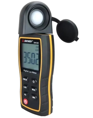 SW-582 Digital Lux Meter LCD Handheld Display Automatic Range Luminometer Photometers Luxmeter Light Gauge 0-199,900 Lux supplier