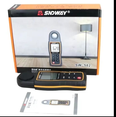 SW-582 Digital Lux Meter LCD Handheld Display Automatic Range Luminometer Photometers Luxmeter Light Gauge 0-199,900 Lux supplier